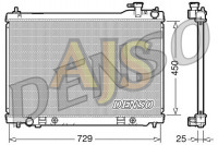 Радиатор двигателя Denso Infiniti FX35 S50 VQ35DE 02-08