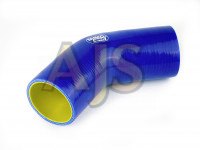 Патрубок силиконовый 45 гр 63 мм усиленный (черный)