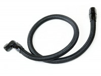 Шланг для подключения масляного радиатора AN10 0 гр+90 гр 1000 мм, фитинги алюминий, шланг нейлон 1 шт