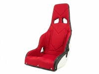 Сиденье спортивное алюминиевое с чехлом (красный)