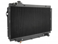 Радиатор алюминиевый Toyota Land Cruiser 80 1HDFT 1HDT 1HZ 50мм AT AJS (серый)