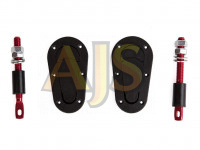 Замки капотные D1 черные