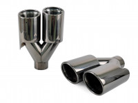 Насадка на глушитель AJS #2 двойная пара 60х182мм (вороненый)