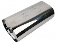 Резонатор глушителя направленный овал AJS 210x145x300x63мм