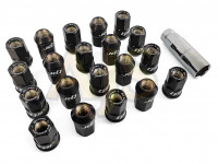 TPI гайки спортивные стальные 38мм М12*1.5 20шт (черный)