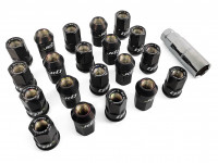 TPI гайки спортивные стальные 38мм М12*1.5 20шт (черный)