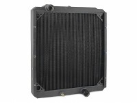 Радиатор алюминиевый MMC Canter FE518 FE538 FG538 4D35 42мм MT AJS (черный)