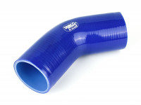 Патрубок силиконовый 45 градусов 76 мм (синий)