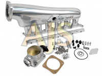 Коллектор впускной фрезерованный Toyota 2jz-ge atmo c дросселем 90мм и топливной рейкой