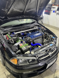 Патрубки радиатора Honda Accord 97-00 CF4 2 шт (черный)