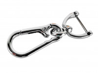 Брелок карабин (серебро)