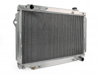 Радиатор алюминиевый Toyota Land Cruiser 80 1FZ бензин 50мм AT AJS (серый)