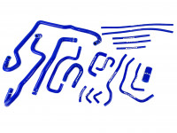 Патрубки системы охлаждения Nissan Skyline R33, 34 GTS 19 штук (синий)