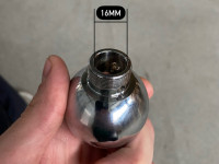 Насадка на ручку КПП шар (хром)