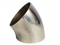 Отвод глушителя полированный 63x1,5мм 45гр SS201