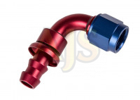 Фитинг AN6 90 гр резьба-хомут