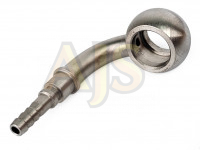 Банжо-фитинг 10мм 90 градусов под обжим шланг тефлон AN3