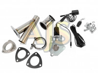 Заслонка выхлопная с электроприводом Y-пайп с отводом V-band 51мм