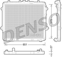 Радиатор двигателя Denso Toyota Land Cruiser Prado J150 1GR-FE 09-17
