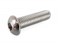 Болт M8*30 мм под шестигранник полукруглая шляпка SS
