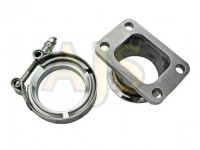 Адаптер v-band 76мм - T4 с хомутами