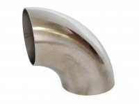 Отвод глушителя полированный 51x1,5мм 90 гр SS201