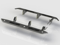 Пороги силовые BMS ALFA для Toyota Hilux 2015-2024 (2шт.)