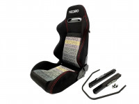 Сиденье спортивное полуковш LM Recaro-500 купе ткань размер - M (черный)