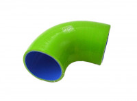 Патрубок силиконовый 90 градусов 51 - 76 мм (зеленый)