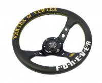 Руль спортивный Vertex Forever с выносом экокожа без перфорации