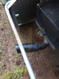 Насадка на глушитель черная 70х90х300мм