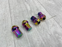 TPI гайки спортивные стальные 38мм М12*1.25 4шт радуга