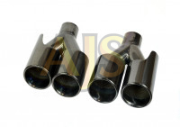 Насадка на глушитель AJS #1 двойная пара вороненый 60х183мм