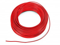 Медный провод в тефлоновой изоляции AWG12 3.4мм² (красный)