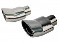 Насадка на глушитель загнутая 57х105х160мм (вороненый)