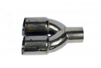 Насадка на глушитель двойная 63х183мм (вороненый)