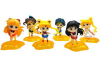 Чиби фигурки аниме Sailor Moon 6шт
