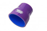 Патрубок силиконовый 0 градусов 51-76 мм (фиолетовый)