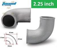 Отвод алюминиевый приварной 90гр 57мм