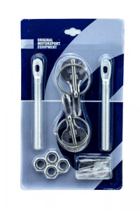 Замки капотные S style (черный)