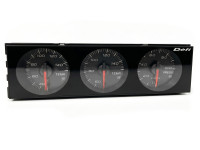 Датчик 3 в 1 DEFI DIN Gauge Style WT OT OP (левый руль)