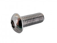 Болт M8*20 мм под шестигранник полукруглая шляпка SS