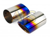 Насадка на глушитель VW пара 73х137мм (обожженный)