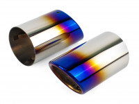 Насадка на глушитель VW пара 73х137мм (обожженный)