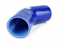 Патрубок силиконовый 102 мм 45 гр (синий)