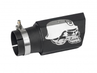 Taiko насадка на глушитель Череп короткая (левая 63мм)