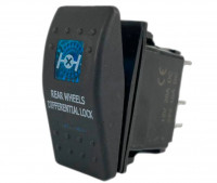 Тумблер панельный с подсветкой rear wheels differential lock дифлок колес