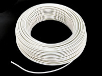 Медный провод в тефлоновой изоляции AWG12 3.4мм² (белый)