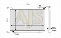 Радиатор алюминиевый Nissan Infiniti FX35 40мм AT AJS
