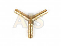 Тройник латунный Y-образный 4-4-4мм